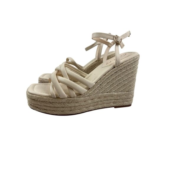 Circus Sam Edelman Irene Women's Sandal Wedge Espadrille Platform Ivory Size 10 - Picture 3 of 9
